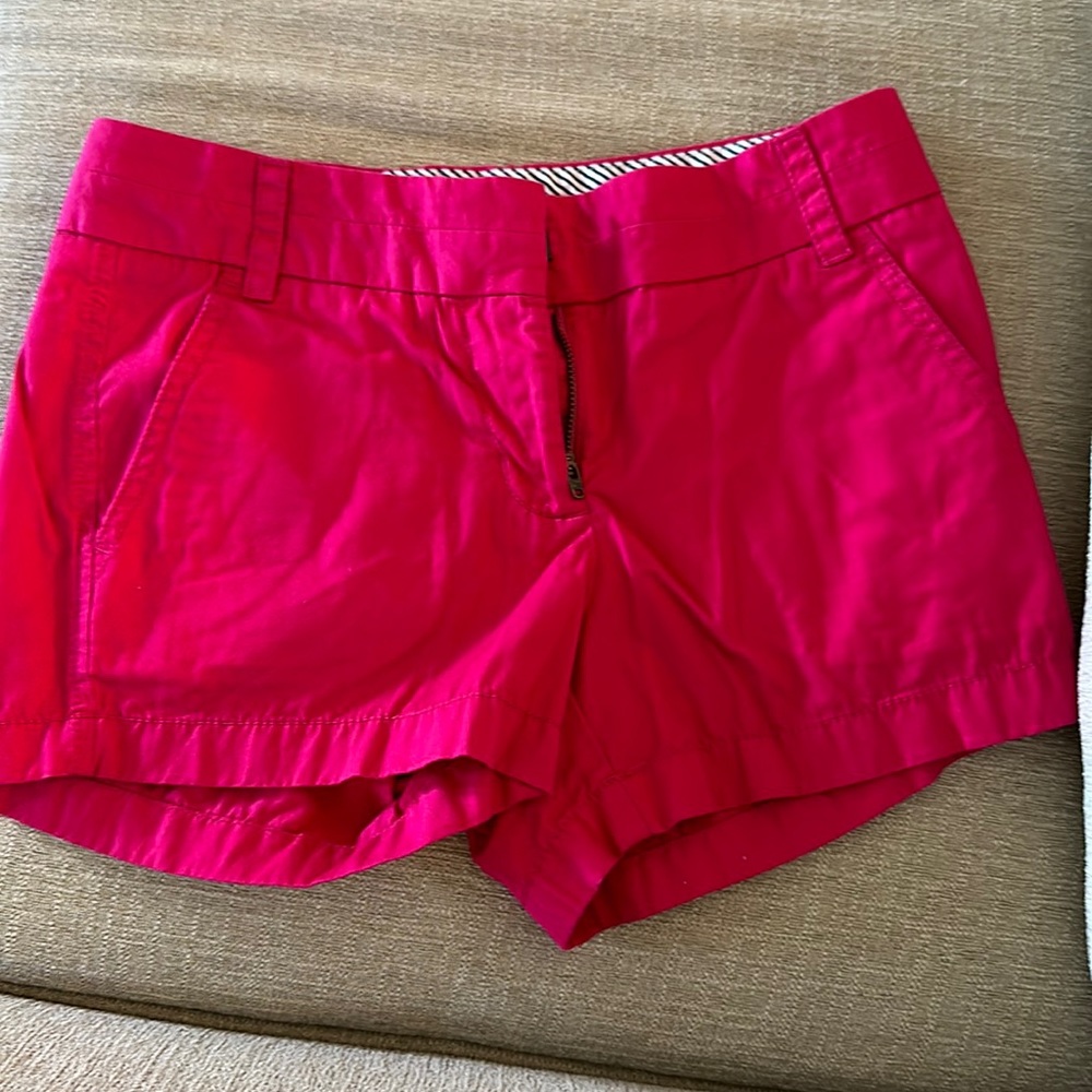 J Crew Chino Fuchsia Pink Shorts